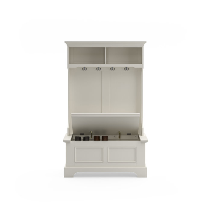 Three Posts™ Patricia Hall Tree 40'' Wide with Bench & Reviews Wayfair